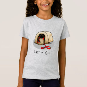Süßes Los geht's! Pekingese-Hund (braun maskiert) T-Shirt
