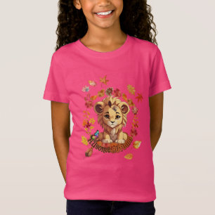 Süßes Löwen “Ausome Autumn” Design – Herbst-Autism T-Shirt