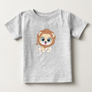 Süßes Löwen-Baby-T-Shirt Baby T-shirt