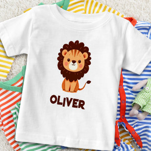 Süßes Löwenjunges Personalisiert Baby T-shirt