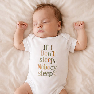 Süßes lustiges Baby braucht Schlaf Bodysuit Strampler