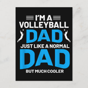 Süßes lustiges Volleyball-Geschenk für Väter und M Begleitkarte