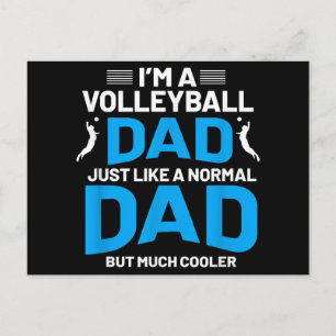 Süßes lustiges Volleyball-Geschenk für Väter und M Postkarte