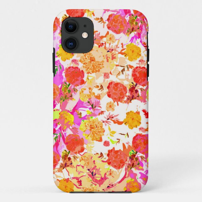 Süßes Mädchen-Blumenmuster Case-Mate iPhone Hülle (Rückseite)