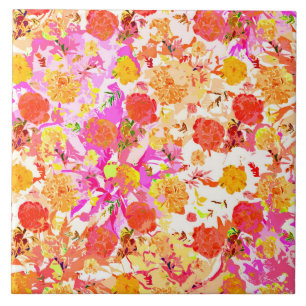 Süßes Mädchen-Blumenmuster Fliese