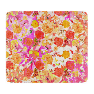 Süßes Mädchen-Blumenmuster Schneidebrett
