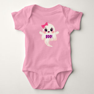 Süßes Mädchen Boo! Geist Baby Strampler