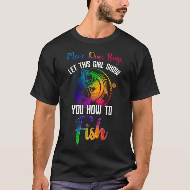 Süßes Mädchen Fischen T-Shirt (Vorderseite)
