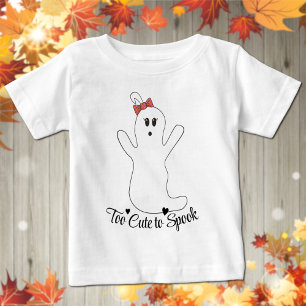 Süßes Mädchen-Geist Halloween-Baby-T-Shirt Baby T-shirt
