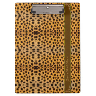 Süßes Mädchen Gepard Muster Tierprint & Stiletto Klemmbrett