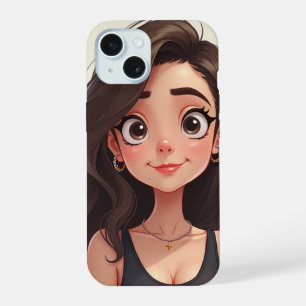 süßes Mädchen iPhone 15 Hülle
