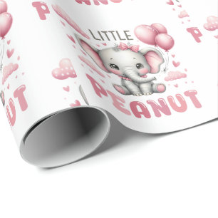 Süßes Mädchen kleine Erdnuss  Geschenkpapier