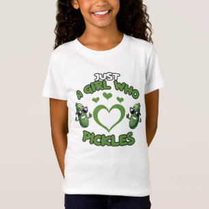 Süßes Mädchen liebt Pickles T-Shirt