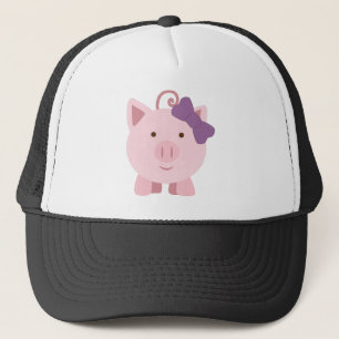 Süßes Mädchen Schwein Truckerkappe