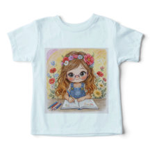 Süßes Mädchen-T-Shirt – Süßer und verspielter Stil