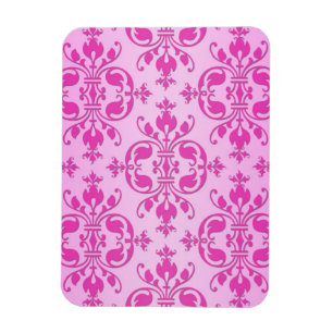 Süßes Mädchen-Zweiton-Rosa-Damaskus Magnet