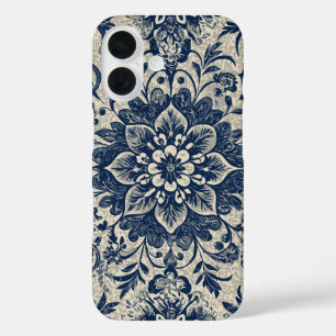 Süßes Mädchenhaftes Florales Art Nouveau Design iPhone 16 Hülle