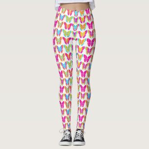 Süßes, Mädchenhaftes, Mehrfarbiges Regenbogen-Schm Leggings