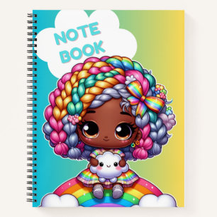 Süßes, Mädchenhaftes Notizbuchdesign / Chibi  Notizbuch