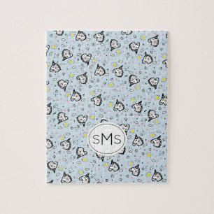 Süßes, Mädchenhaftes, Pastellblaues Einhorn Muster