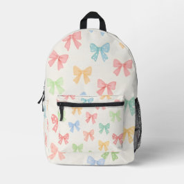 Süßes, Mädchenhaftes, Pastellfarbenes Coquette-Sch Bedruckter Rucksack