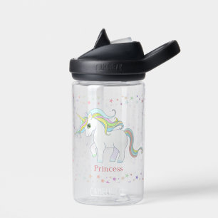 Süßes magisches Einhorn & mehrfarbige Sterne Trinkflasche