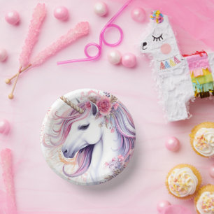 Süßes magisches Einhorn Pappteller
