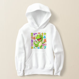 Süßes Mathe-Dinosaurier-Zahlen-Hoodie für Kinder Hoodie
