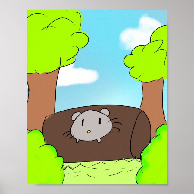 Süßes Mäuseposter  Poster (Vorne)