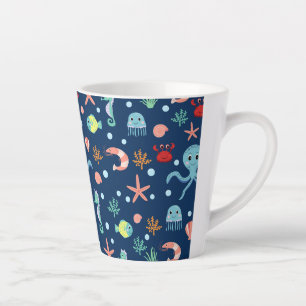 Süßes Meeresleben-Muster Milchtasse