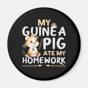 Süßes Meerschweinchen hat meine Hausaufgaben gefre Magnet