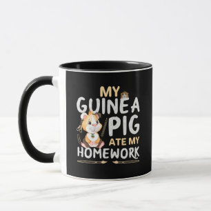 Süßes Meerschweinchen hat meine Hausaufgaben gefre Tasse