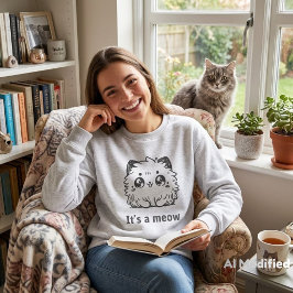Süßes Meow-Sweatshirt für Frauen Sweatshirt