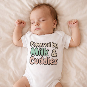 Süßes Milch & Kuschel Baby-Body Baby Strampler