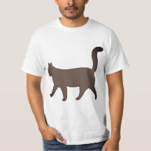 Süßes minimalist Katzen-Grafik | Einfache laufende