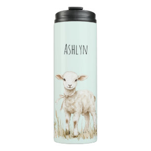 Süßes Minz-Lamm Ostern Thermosbecher