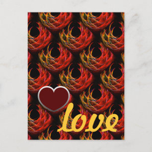 Süßes modernes Boho-elegantes abstraktes Kunstmust Postkarte