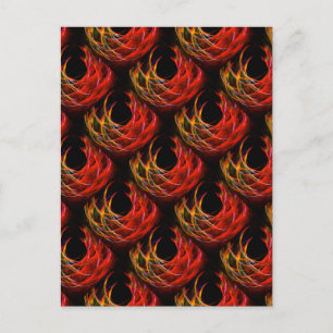 Süßes modernes Boho-elegantes abstraktes Kunstmust Postkarte