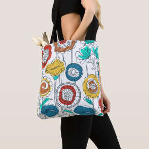Süßes monogrammiertes Namens-Abstract-Fun-Floral-S Tasche