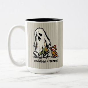 Süßes Monster-Geist-Sockenäffchen-Spielzeug Lustig Zweifarbige Tasse