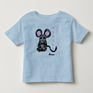 Süßes Mooska-Maus-Kleinkind-Ringer-T-Shirt Kleinkind T-shirt