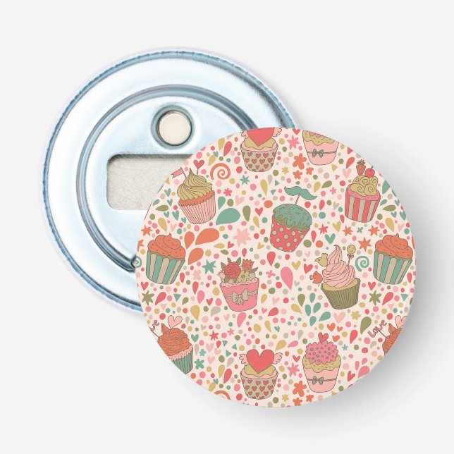 Süßes Muster Flaschenöffner (Vorderseite)