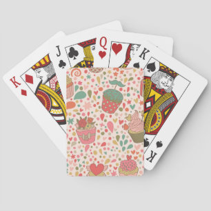 Süßes Muster Spielkarten