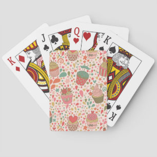 Süßes Muster Spielkarten