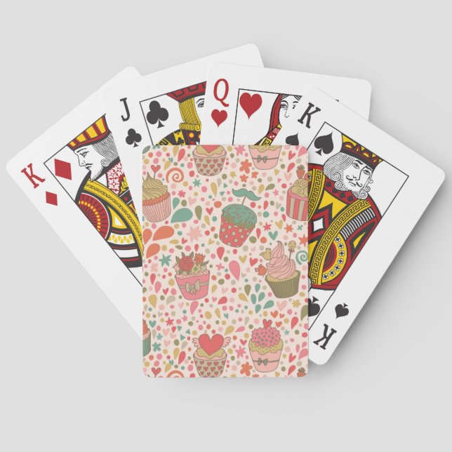 Süßes Muster Spielkarten (Rückseite)