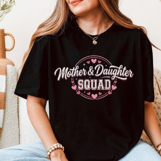 Süßes Mutter-Tochter-Team Familien-Design T-Shirt