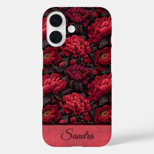 Süßes Muttergeschenk Pfingstrose Floral Maßanferti iPhone 16 Hülle