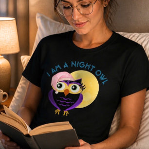Süßes Nacht-Eulen-T-Shirt T-Shirt
