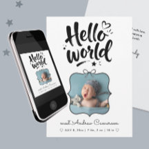 Süßes neues Baby-Foto-Bogen-Bürste handgezeichnete