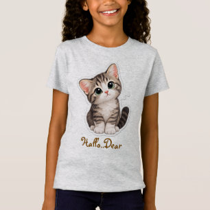 „Süßes neugieriges Kätzchen T-Shirt